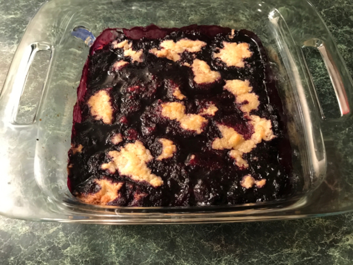 Warm Blueberry Cobbler