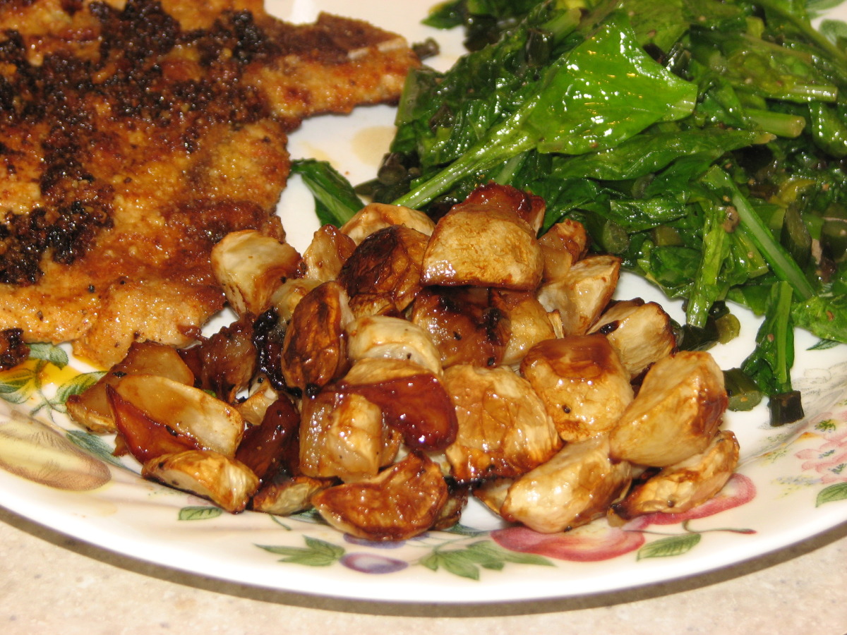 Honey-Roasted Asian Turnips