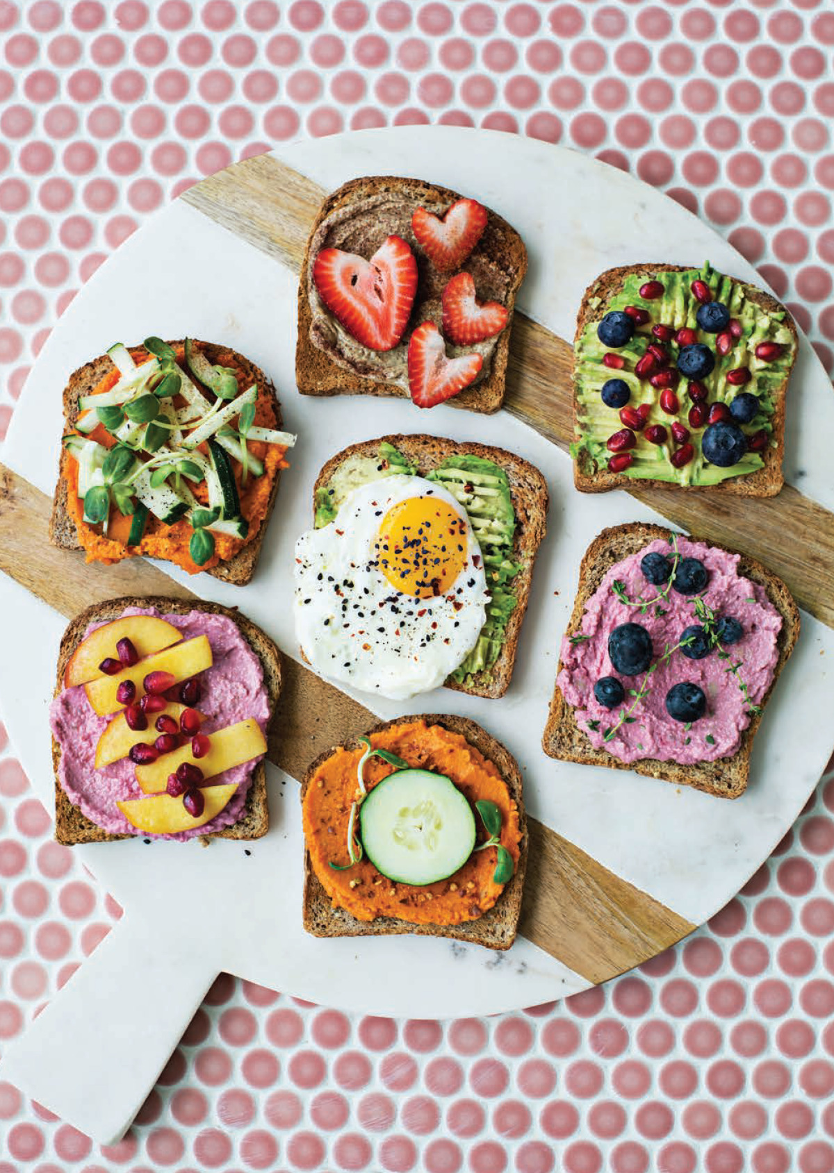 Pink Cream Cheese Toast From Weekday Weekend