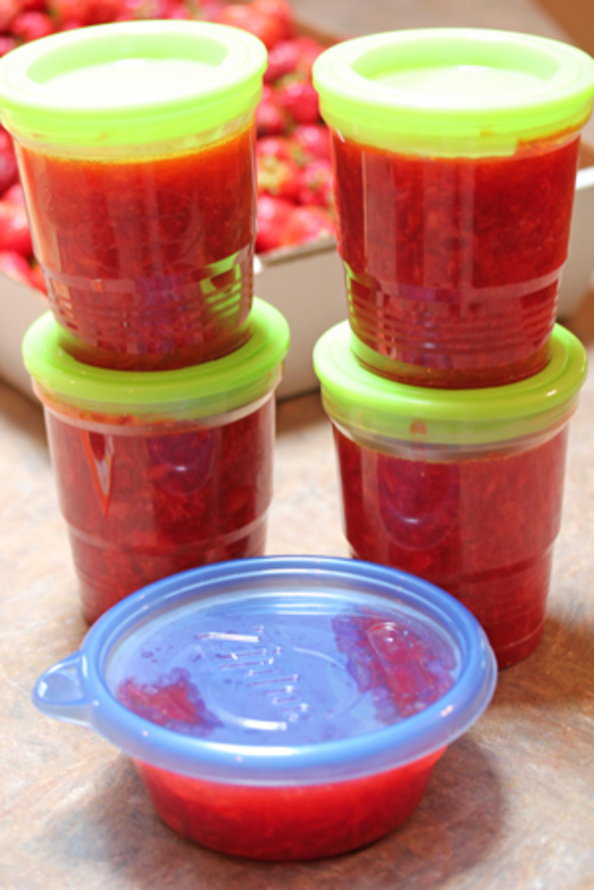 No Sugar Strawberry Freezer Jam