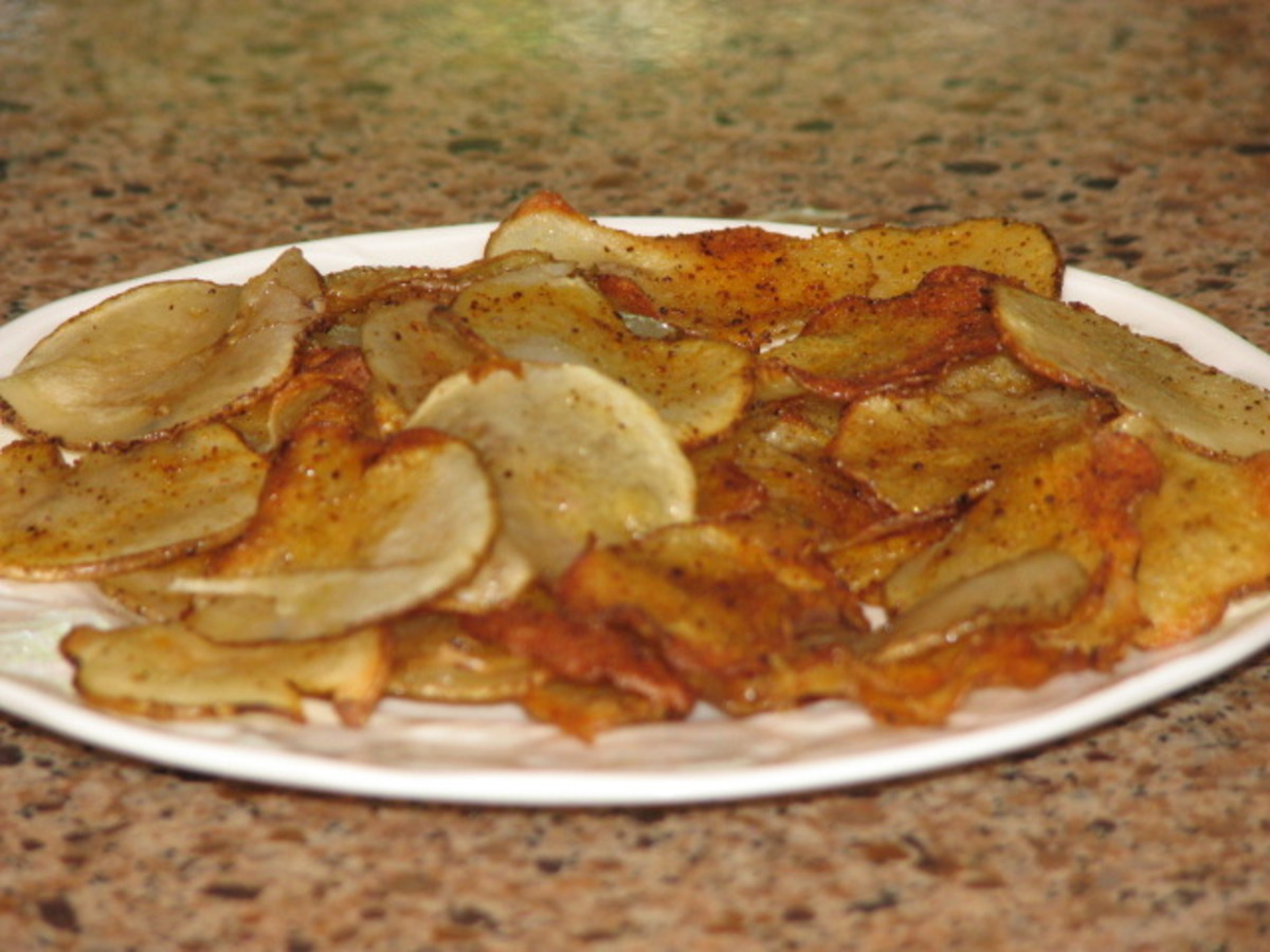 Oven-Fried Potato Chips With Thyme