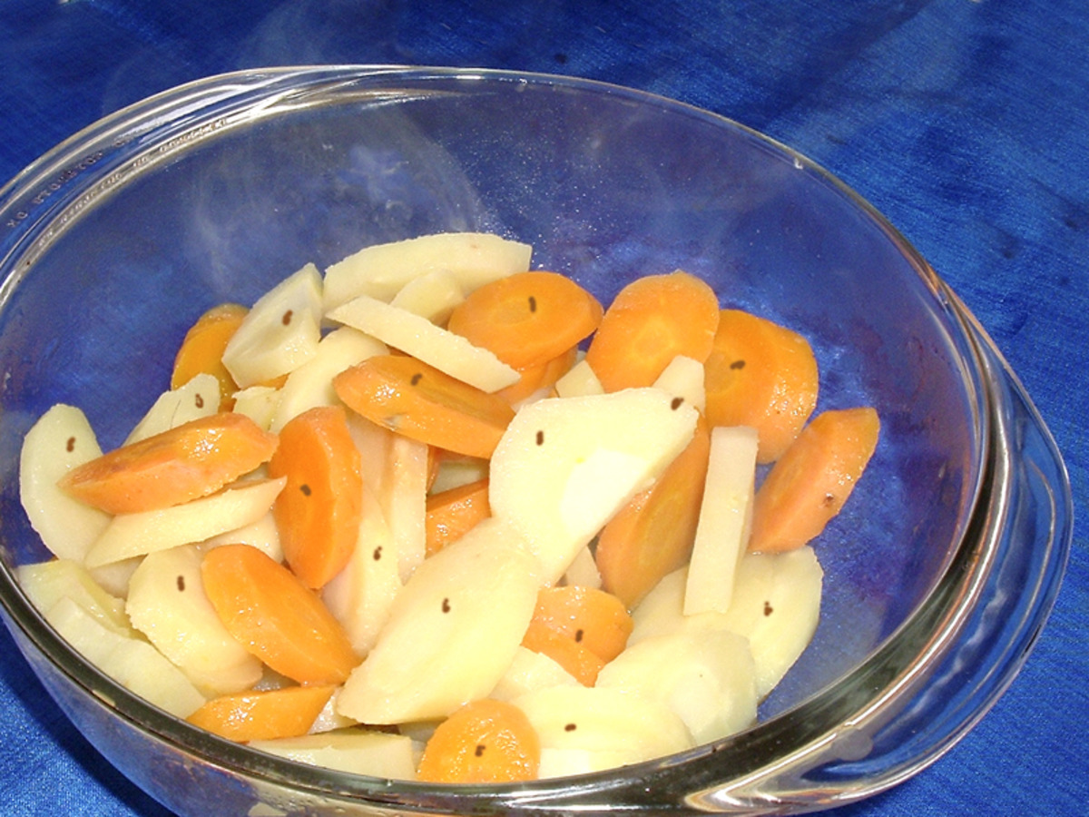 Parsnips And Carrots, Honey Glazed