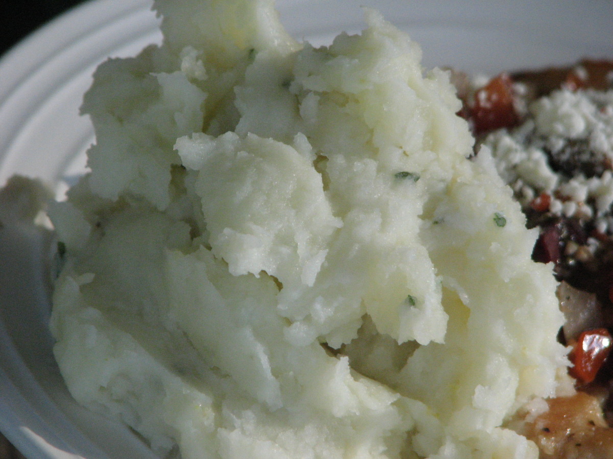 Low Fat Yogurt Mashed Potatoes
