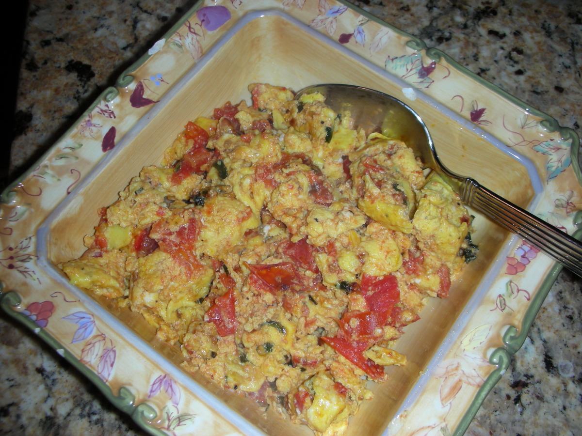 Omelette With Fresh Tomatoes