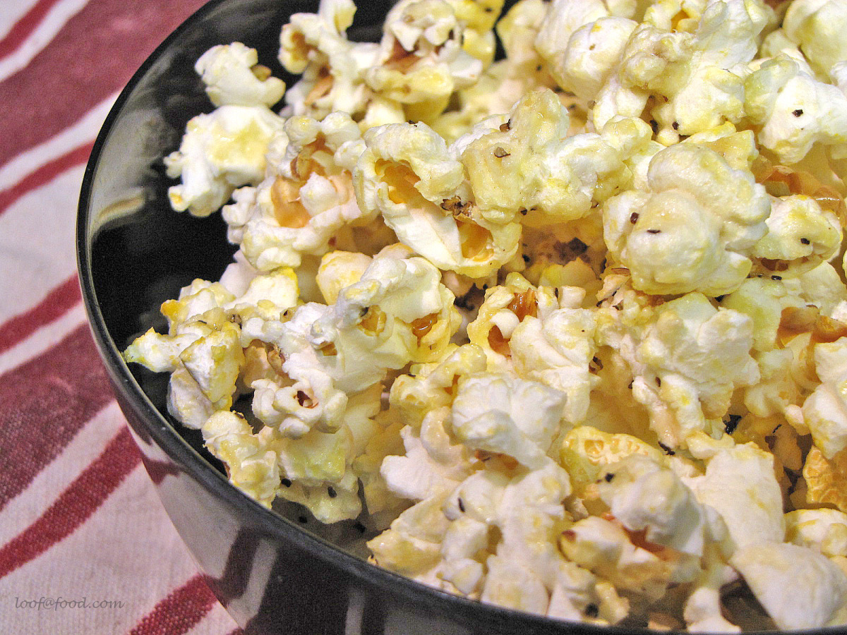Cracked Pepper And Honey Butter Popcorn