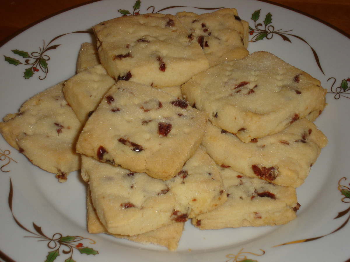 Cherry Shortbread Cookies