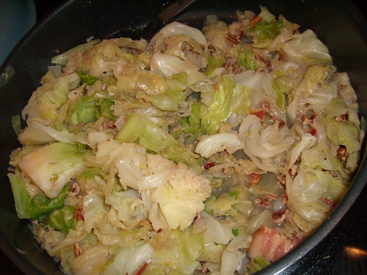Cabbage With Pecans And Bacon