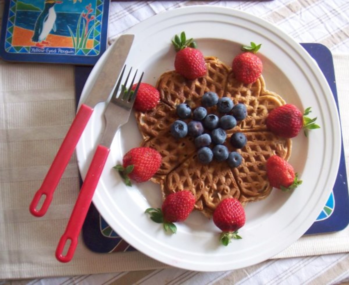 Banana Sour Cream Waffles