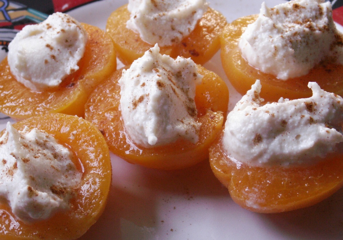Ricotta Stuffed Apricots