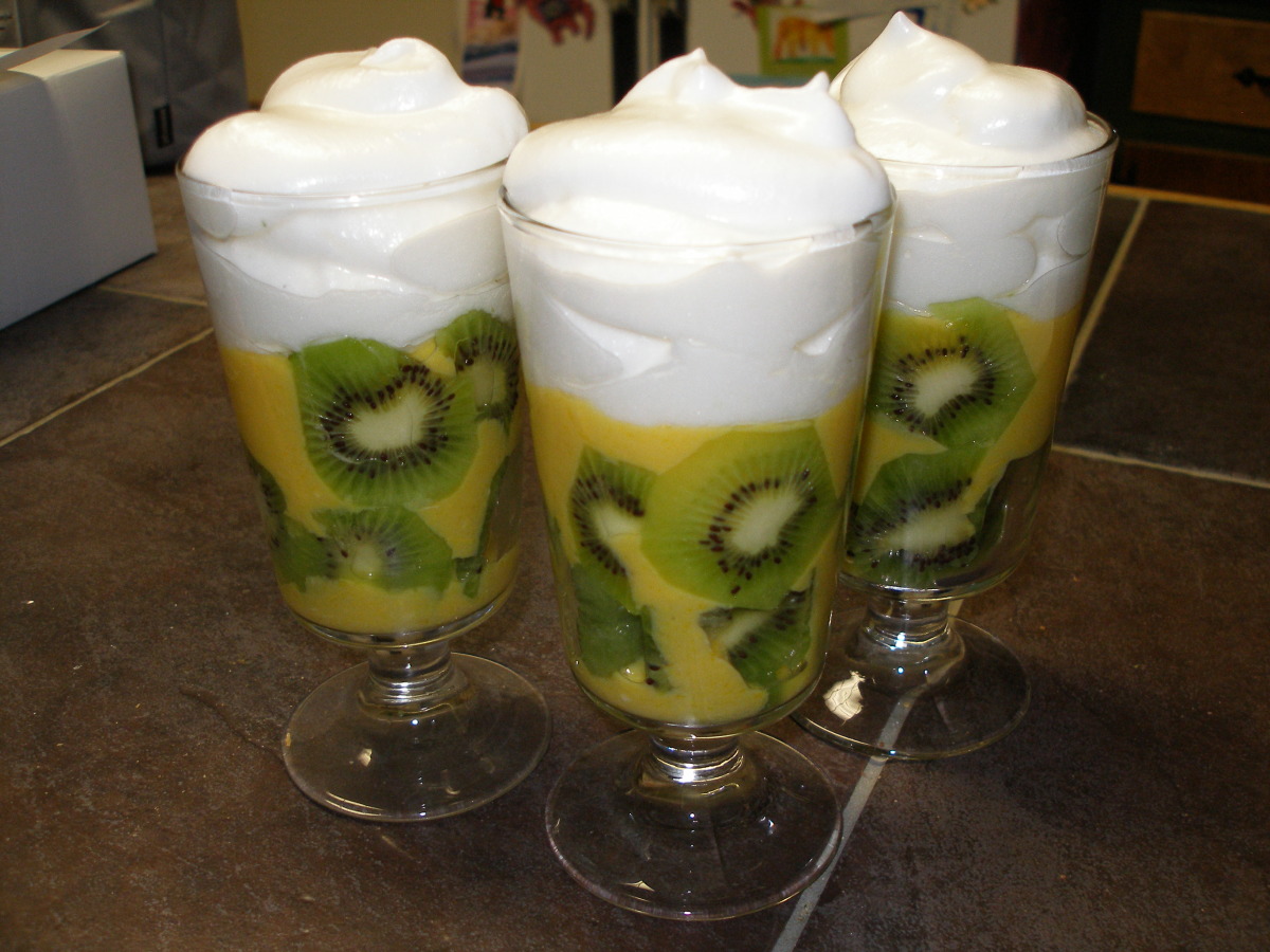 Custard With Kiwi