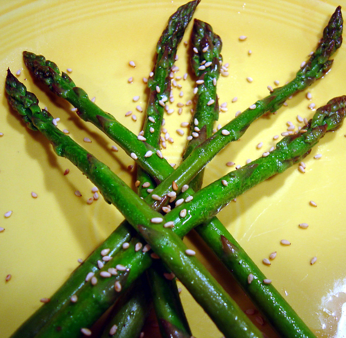 Tender Crisp Balsamic Sesame Asparagus