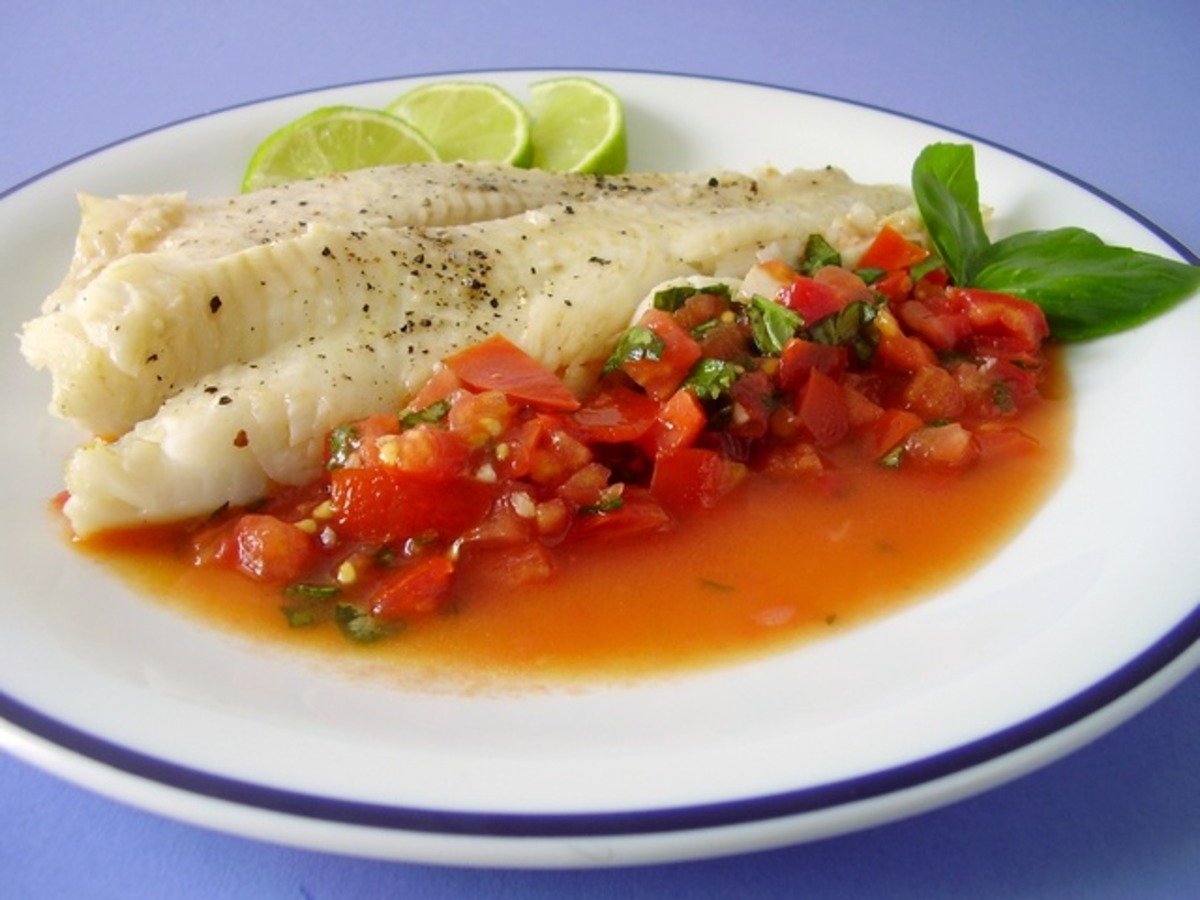 Halibut With Fresh Tomato Sauce
