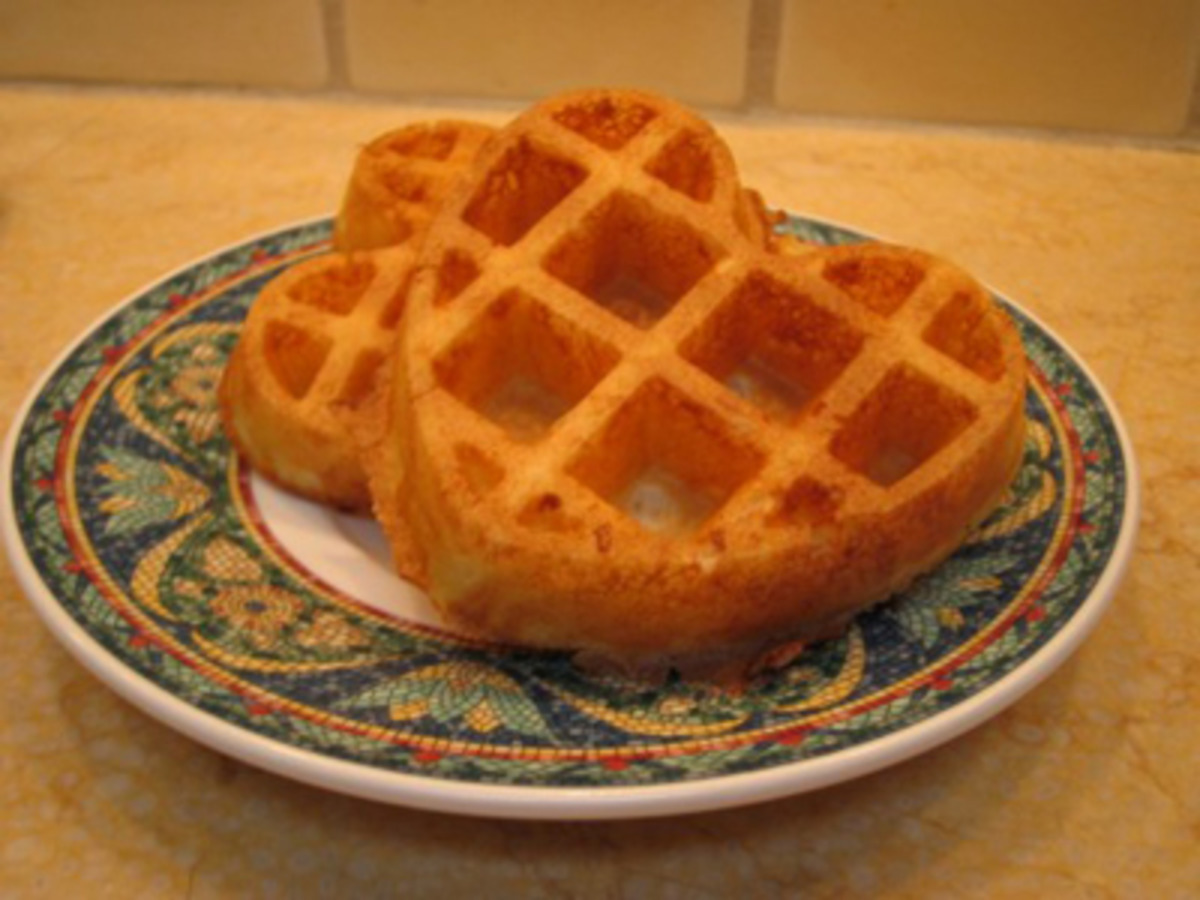 Crunchy And Light Waffles For Two